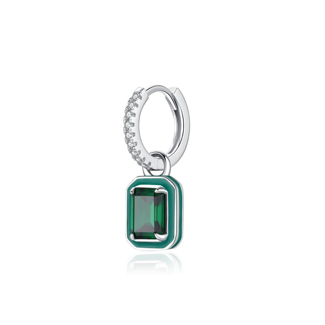 Emerald Frame Earrings