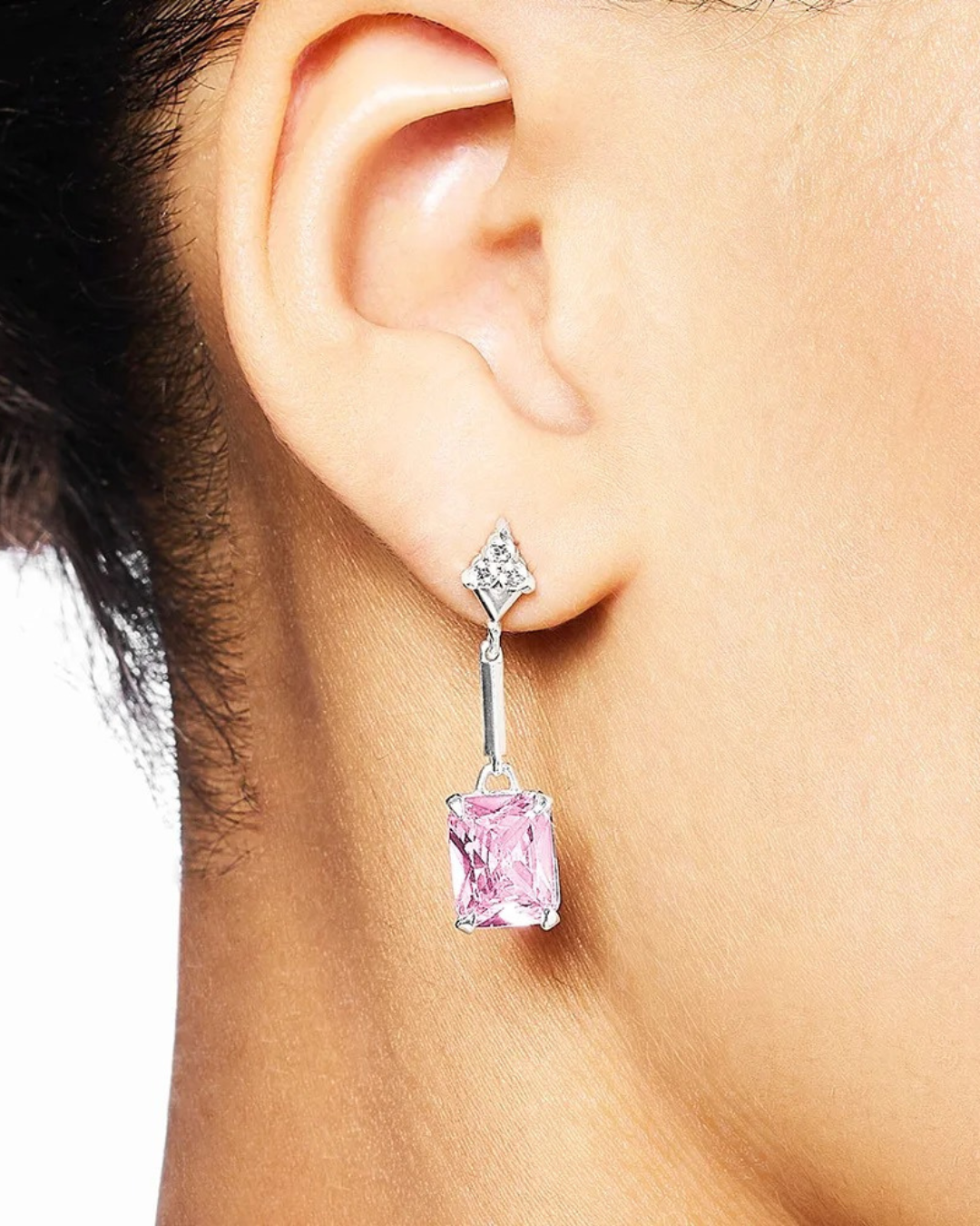 Rosé Frosted Earring
