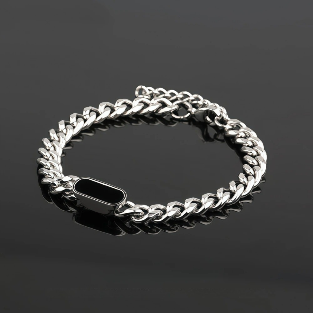 Onyx Pill Bracelet