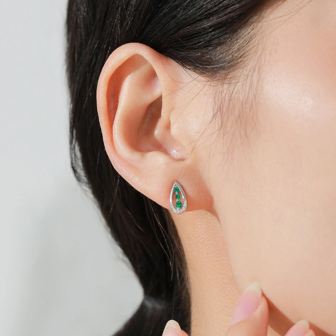 Emerald Cascade Earrings