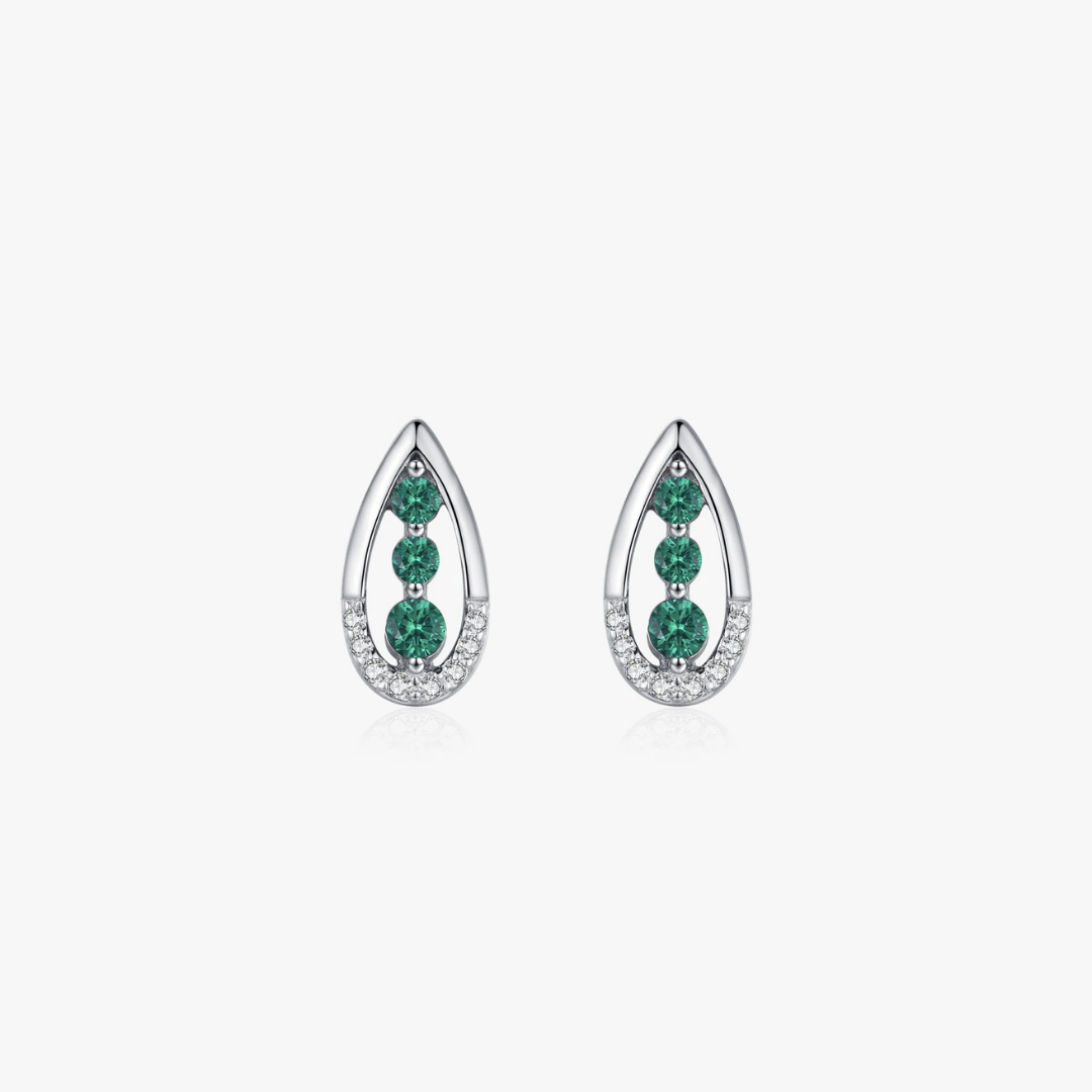 Emerald Cascade Earrings