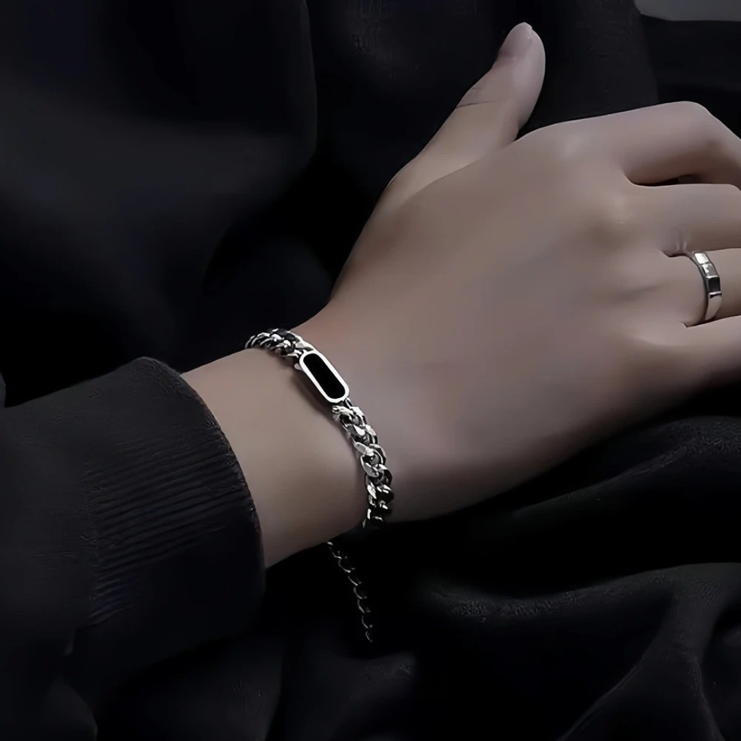 Onyx Pill Bracelet