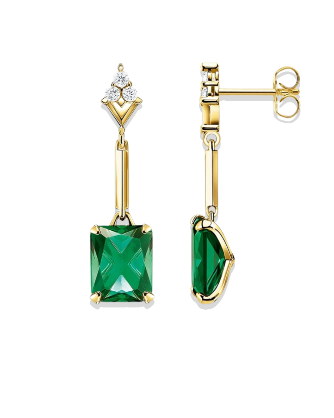 Olive Frosted Earring