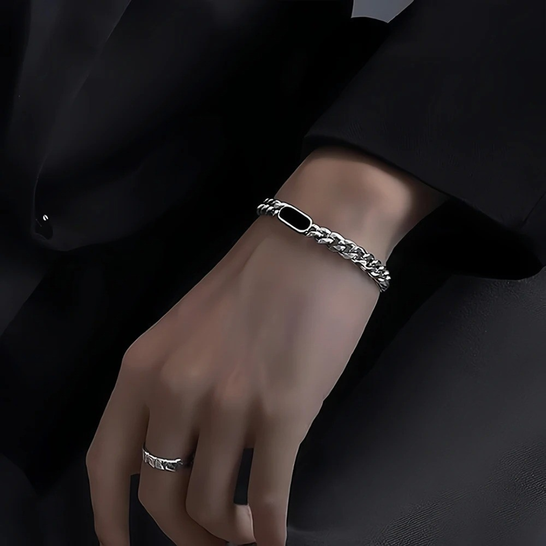 Onyx Pill Bracelet