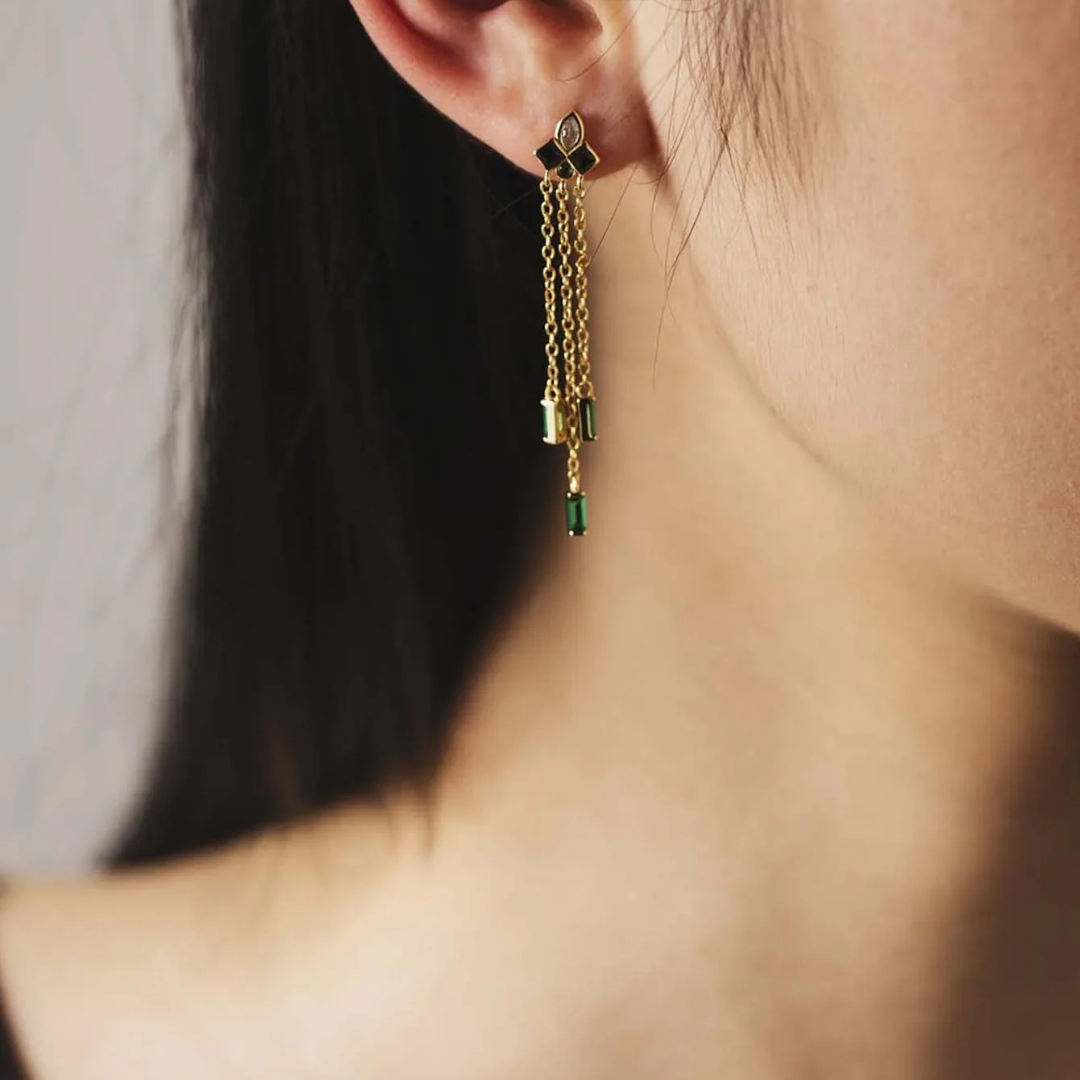 Noir Drop Earrings