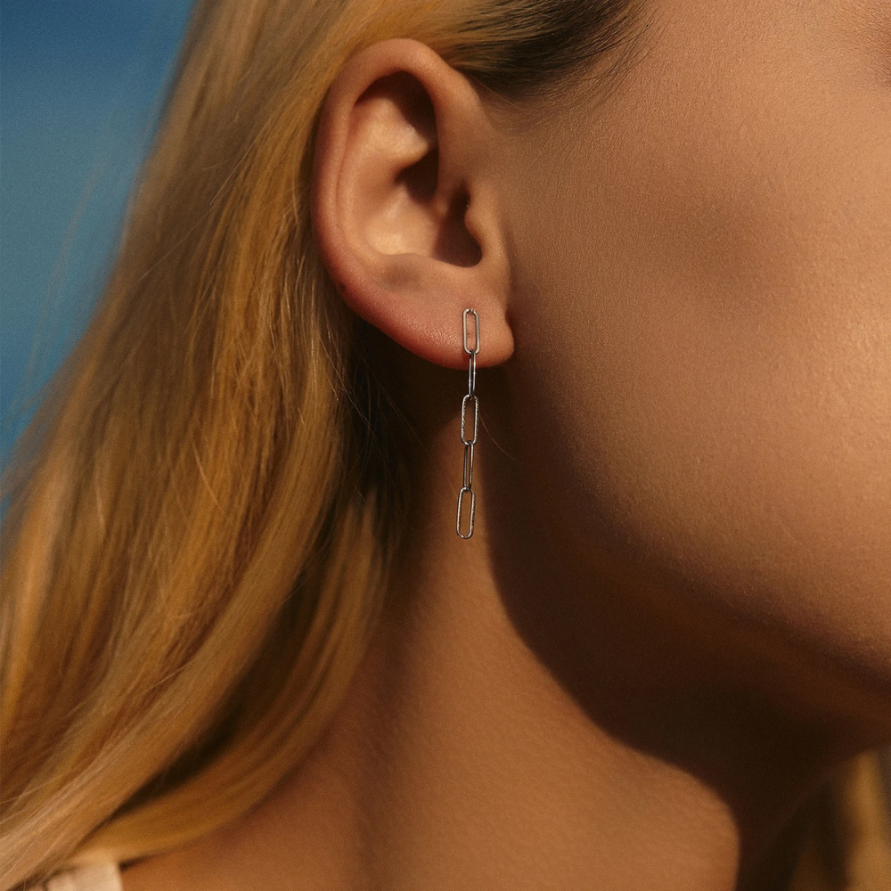 Chain Link Drop Earring