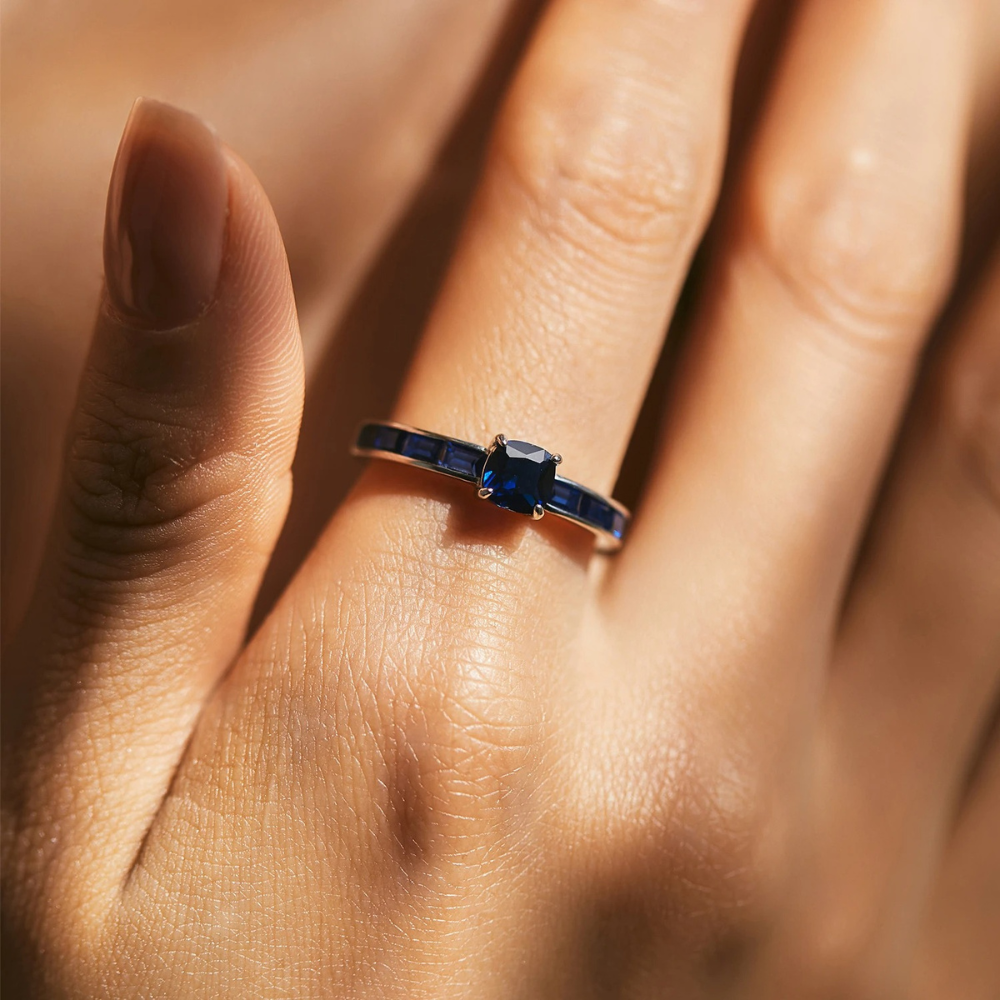 Sapphire Glint Ring