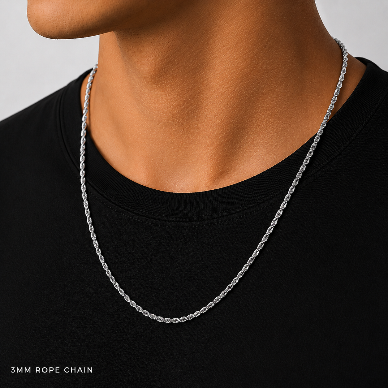 Rope Chain Minimalistic Silver