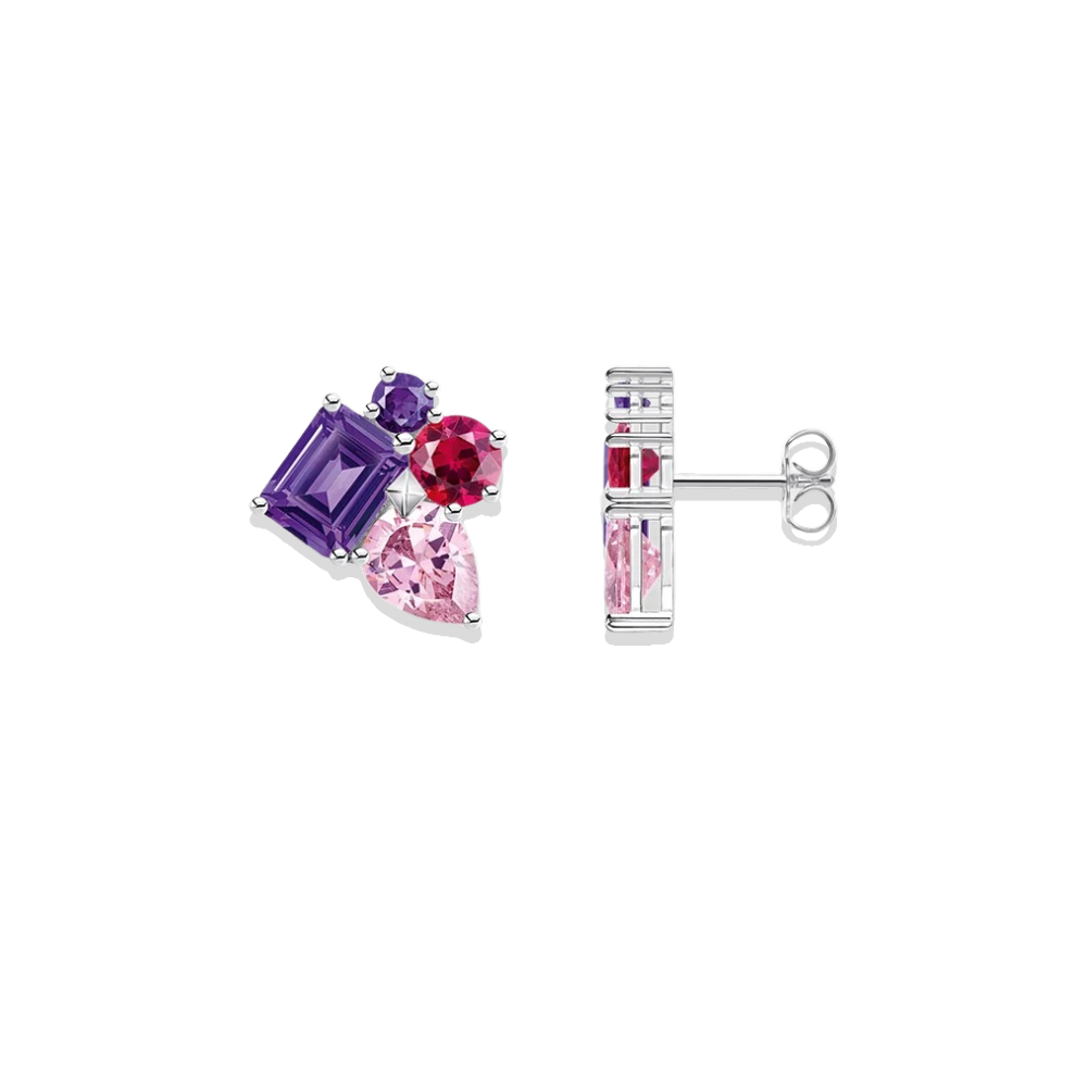 Violet Bloom Studs
