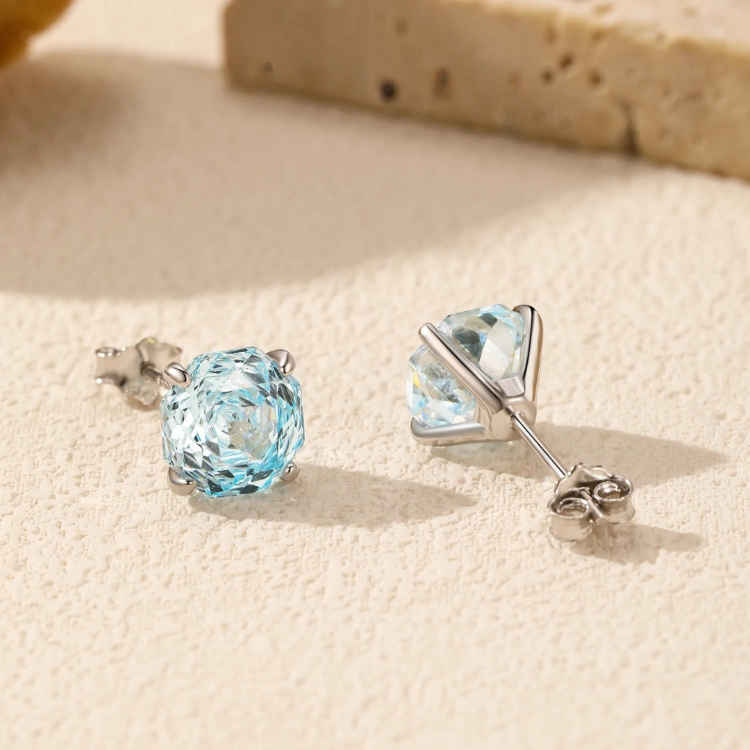 Rose Azure Earring