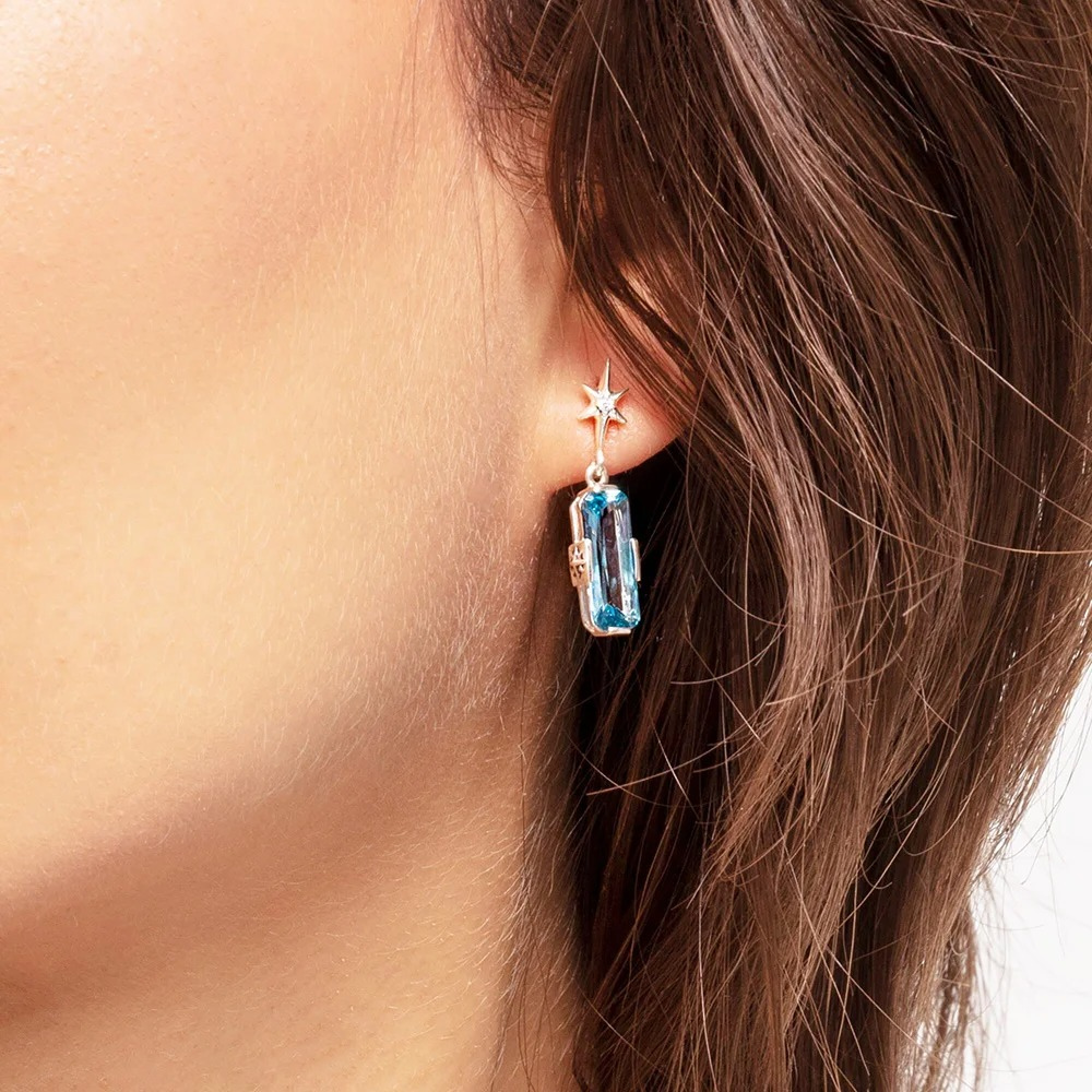 Luna Blue Studs