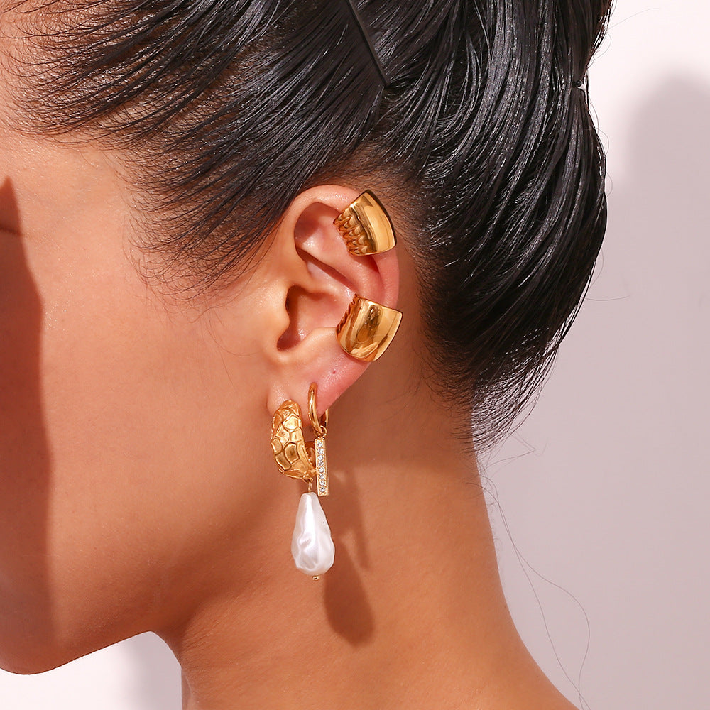 Pearl Hoop Earring
