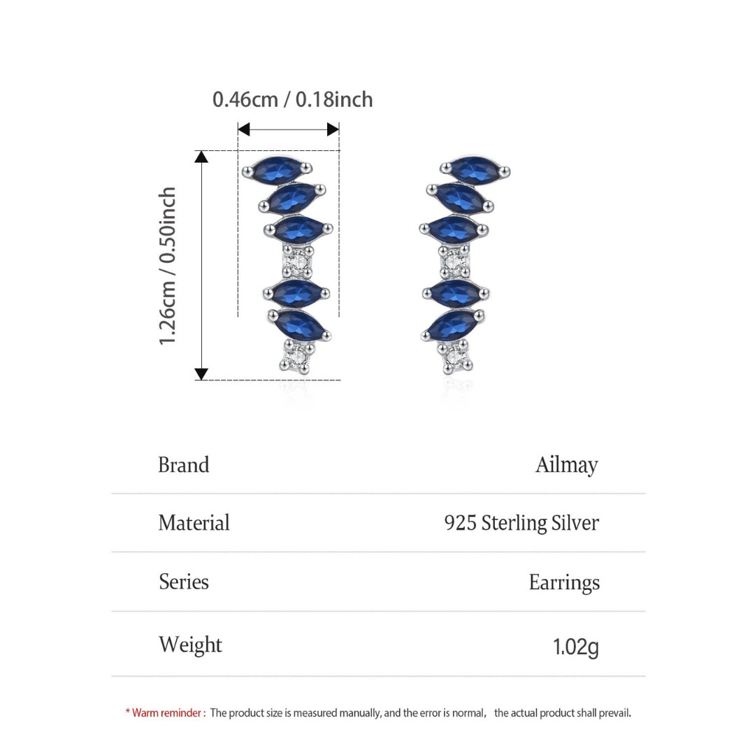 Sapphire Bloom Earrings