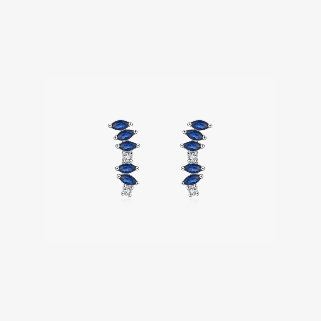 Sapphire Bloom Earrings