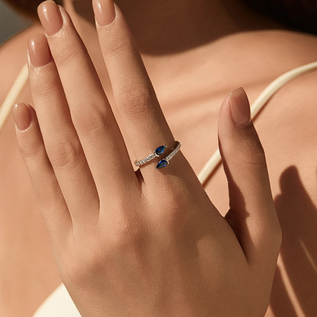 Sapphire Embrace Ring