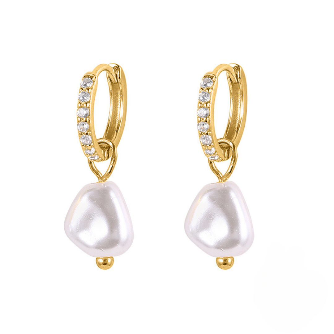Iced Peal Earring