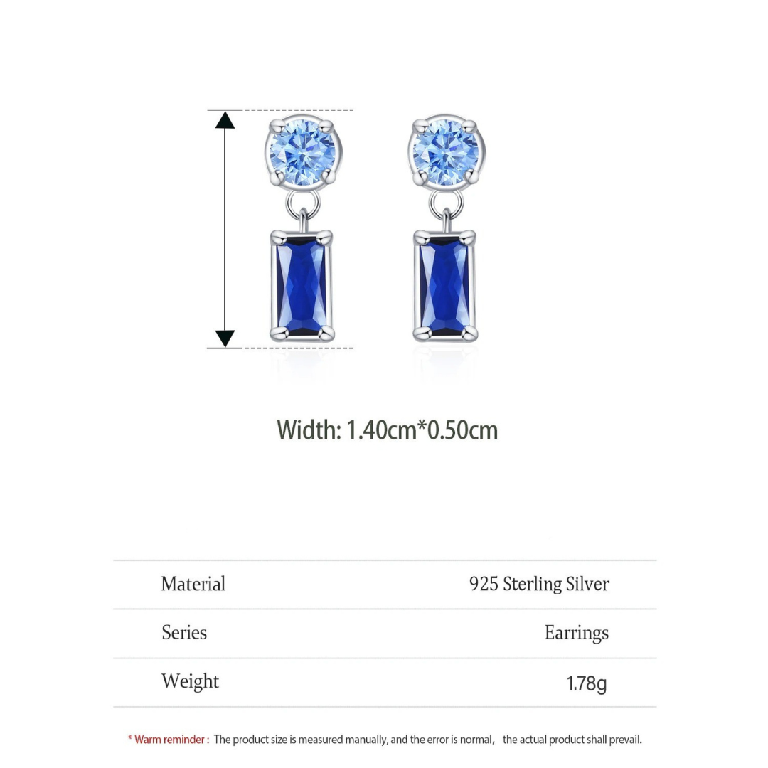Sapphire Drift Earrings