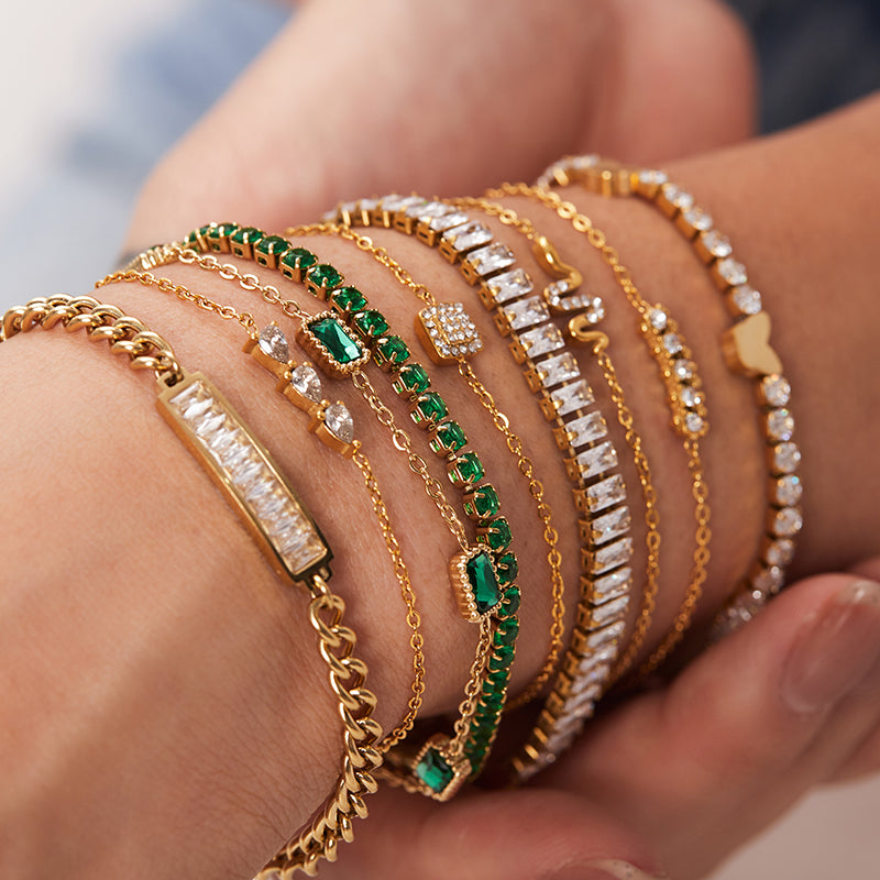 Zirconia green Bracelet