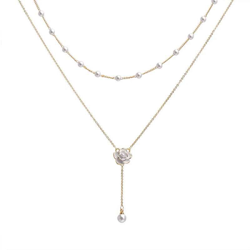 Rose-Pearl Necklace