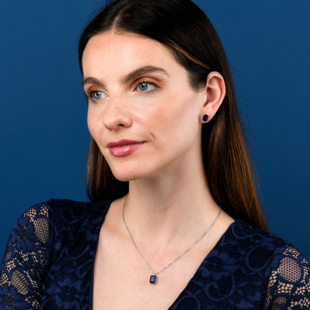 Blue Crystal Necklace