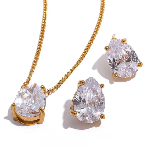 Zirconia Stud Set