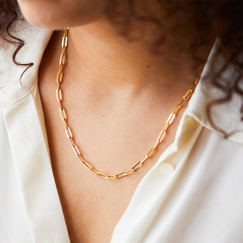 PaperClip Chain(Gold)