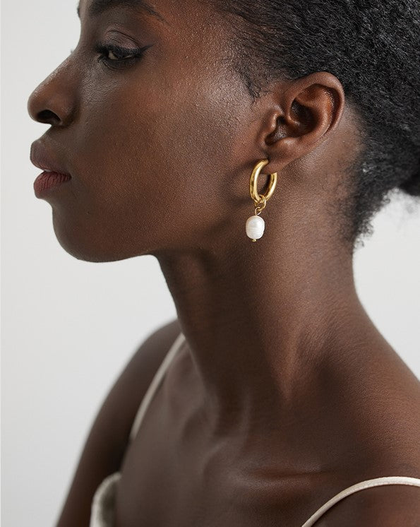 Clean Pearl Hoop
