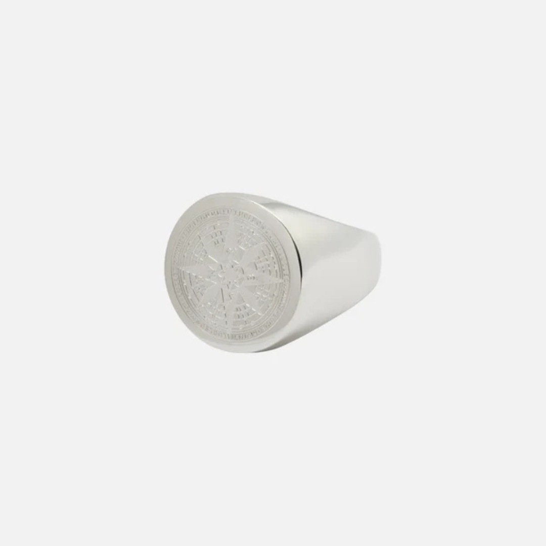 Silver Compass Ring