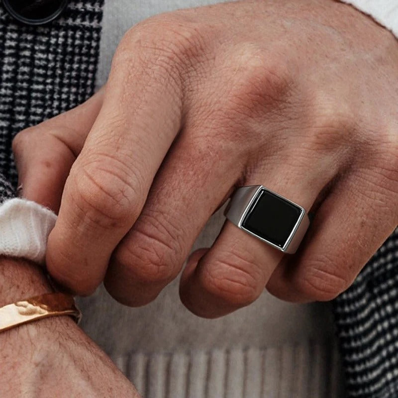 Square up Silver Ring