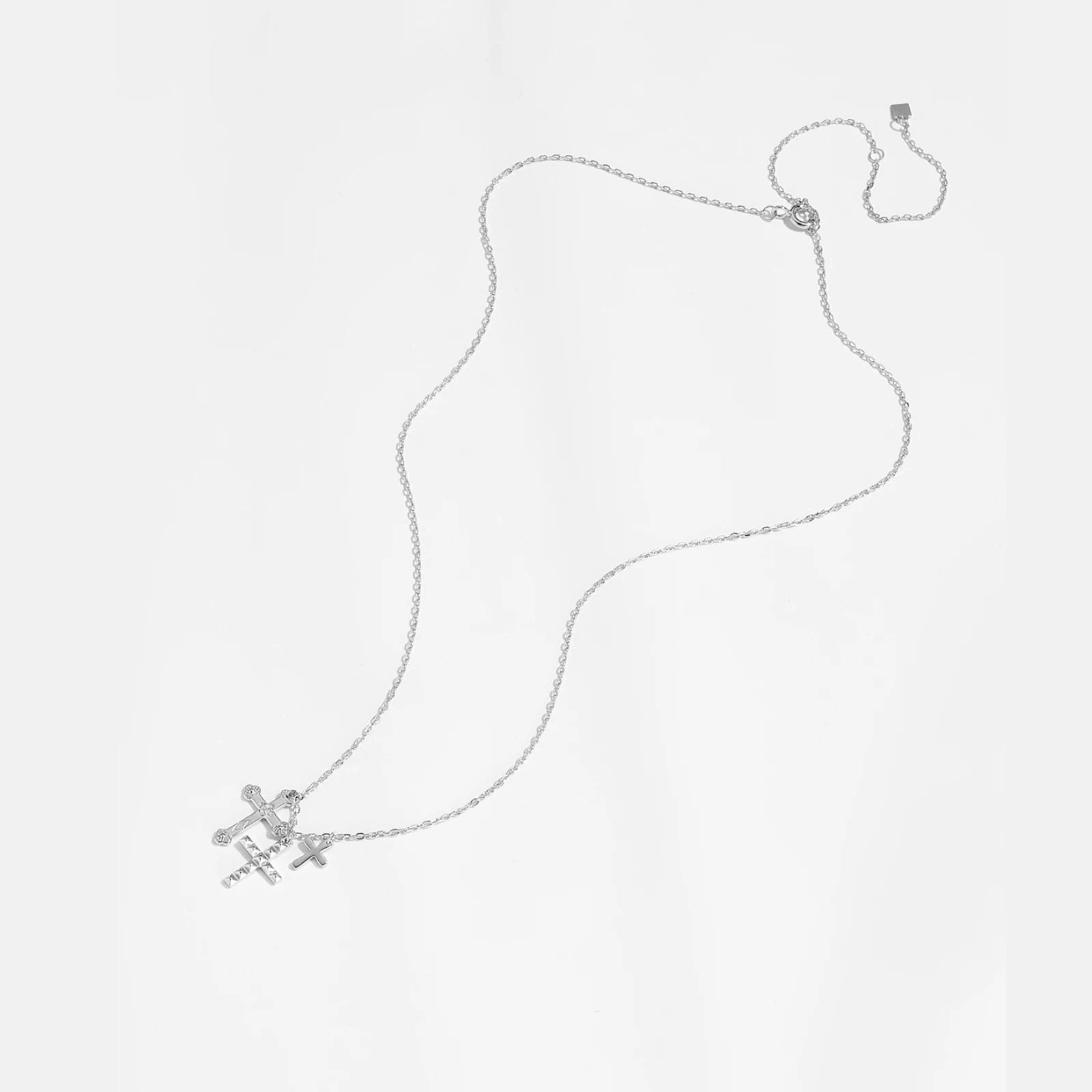 Trinity Cross Necklace (Silver)