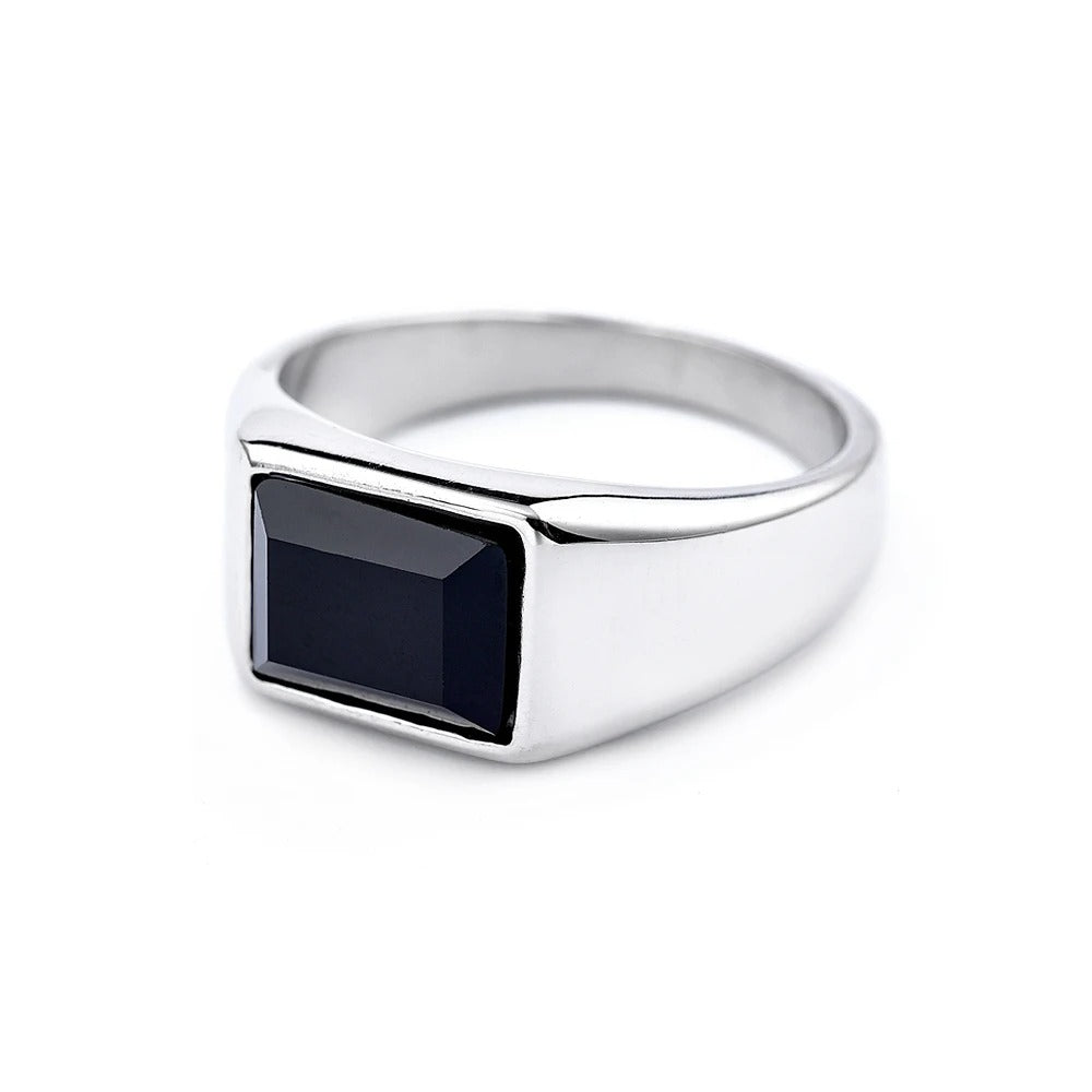 Onyx Silver Ring