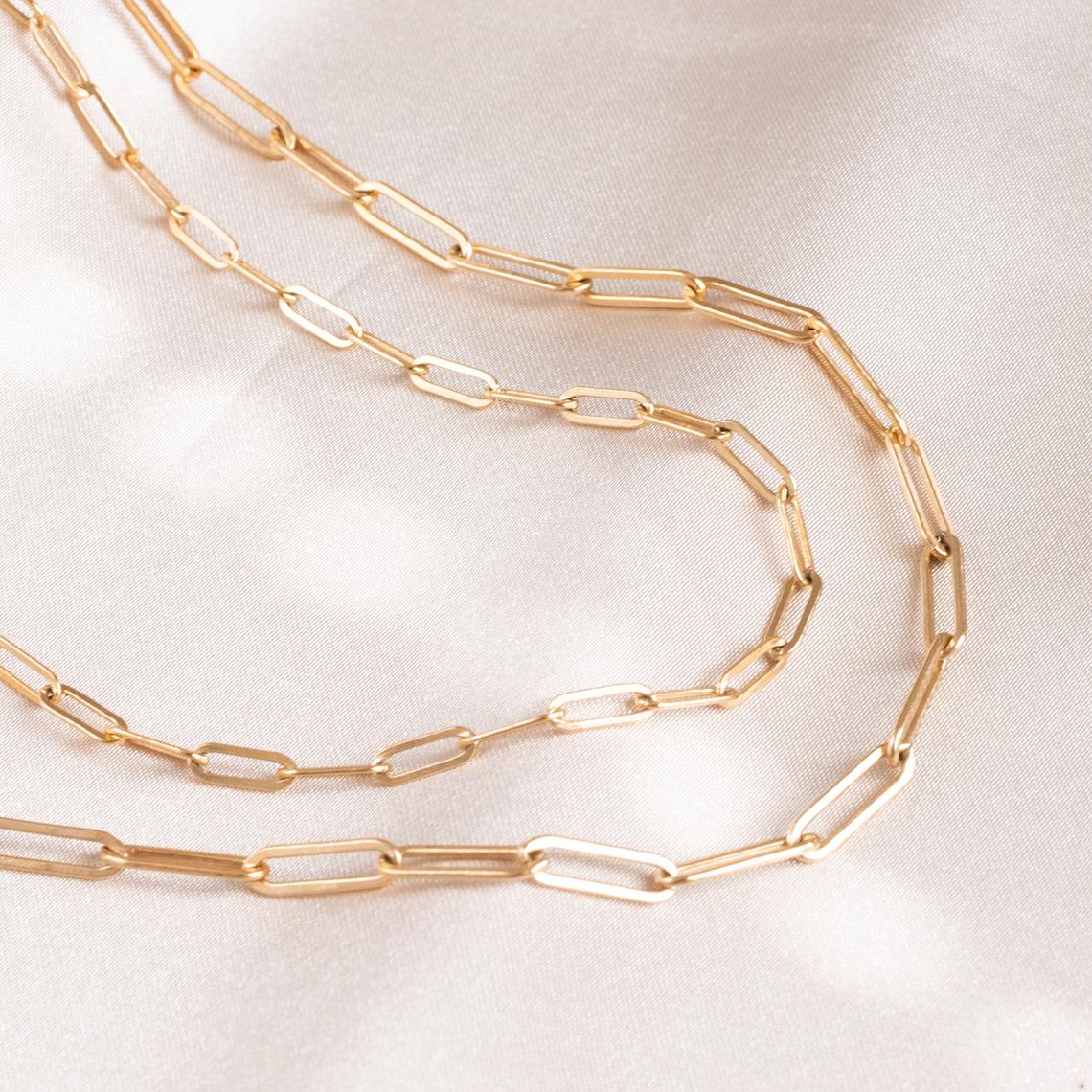 PaperClip Chain(Gold)