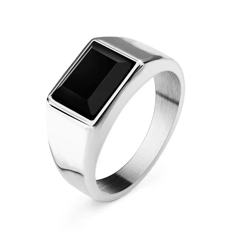Onyx Silver Ring